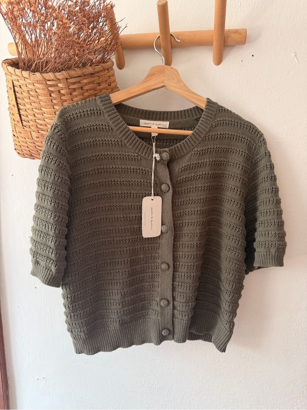 Neuflora Grade & Gather Short Sleeve Cardigan
